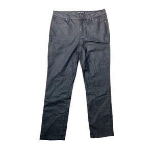 Boston Proper High Rise Straight Leg Black Pants Womens 12